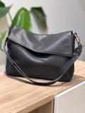 Loewe black leather shoulder bag