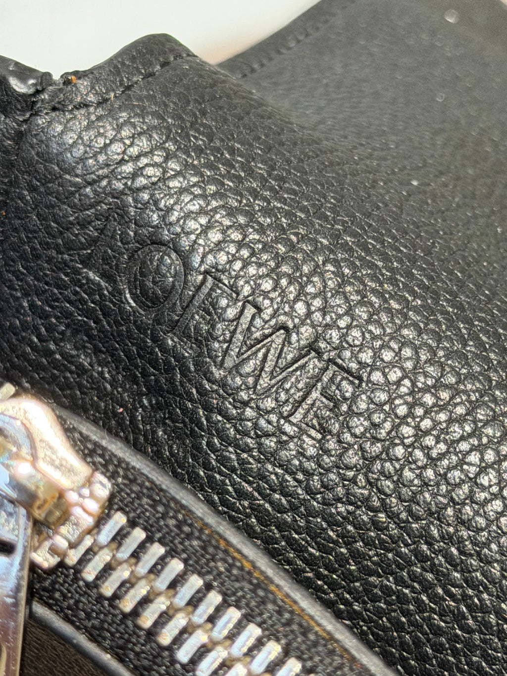 Loewe black leather shoulder bag