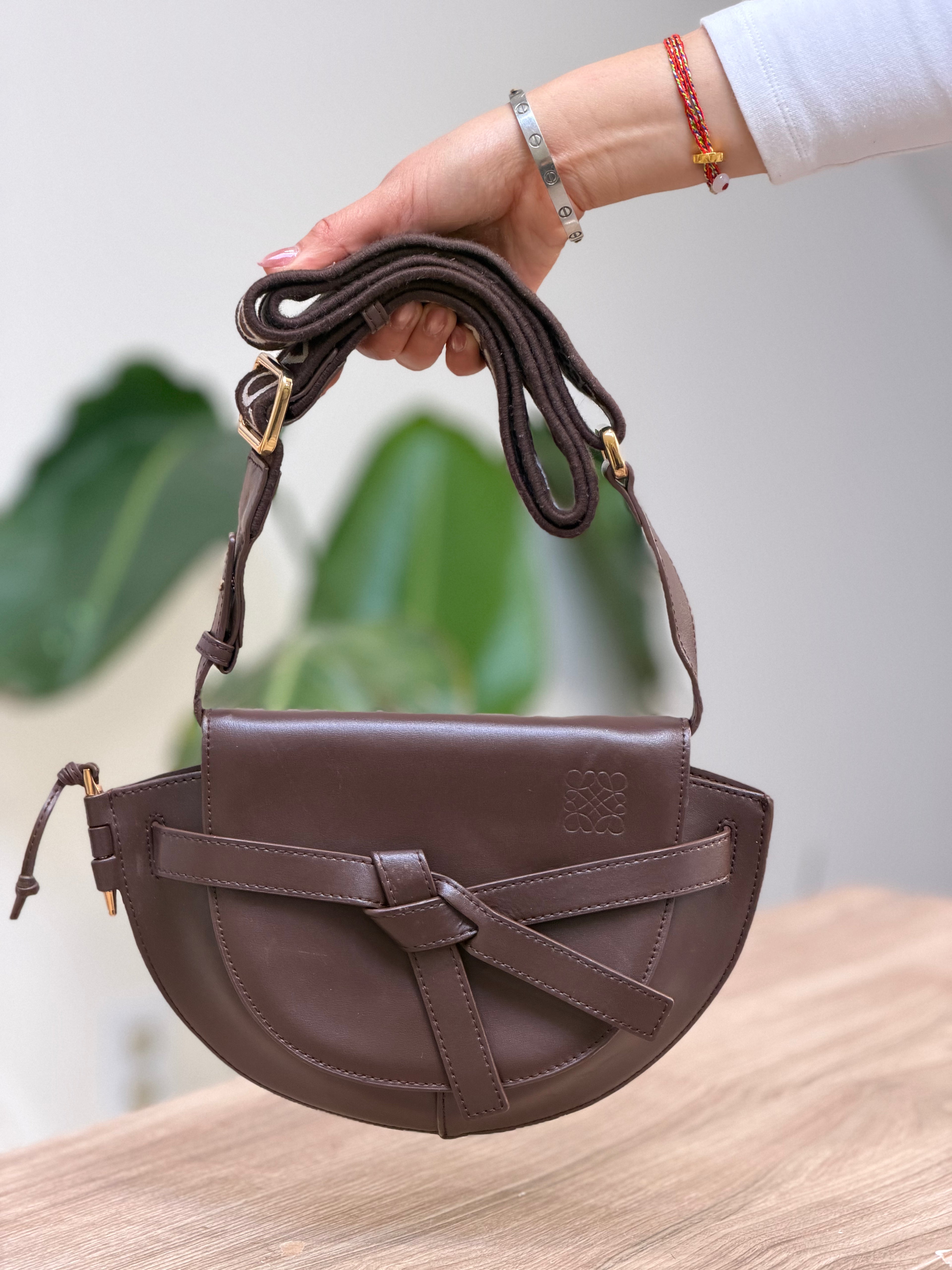 Loewe Gate Dual Mini Bag – Dark Brown