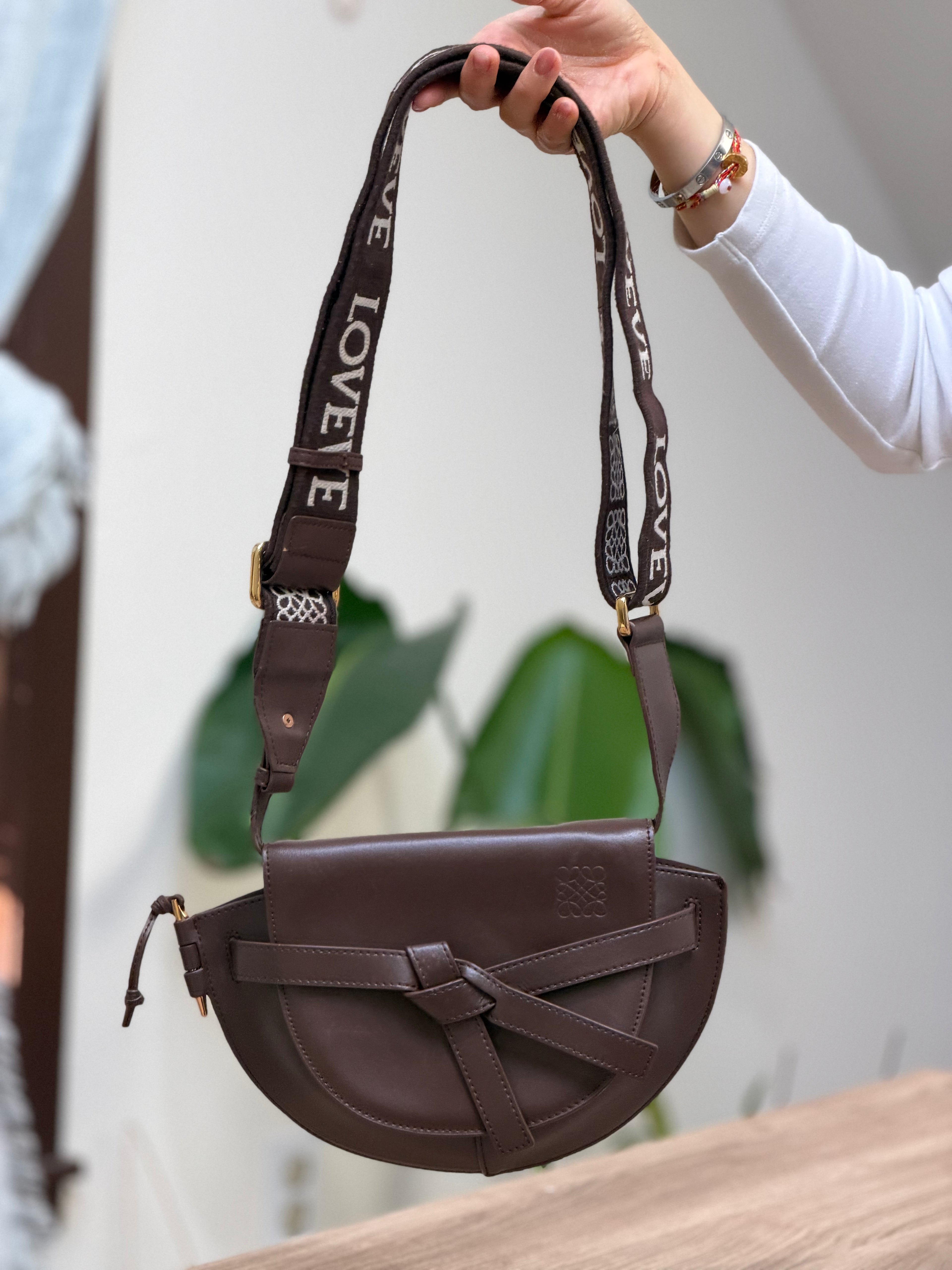 Loewe Gate Dual Mini Bag – Dark Brown