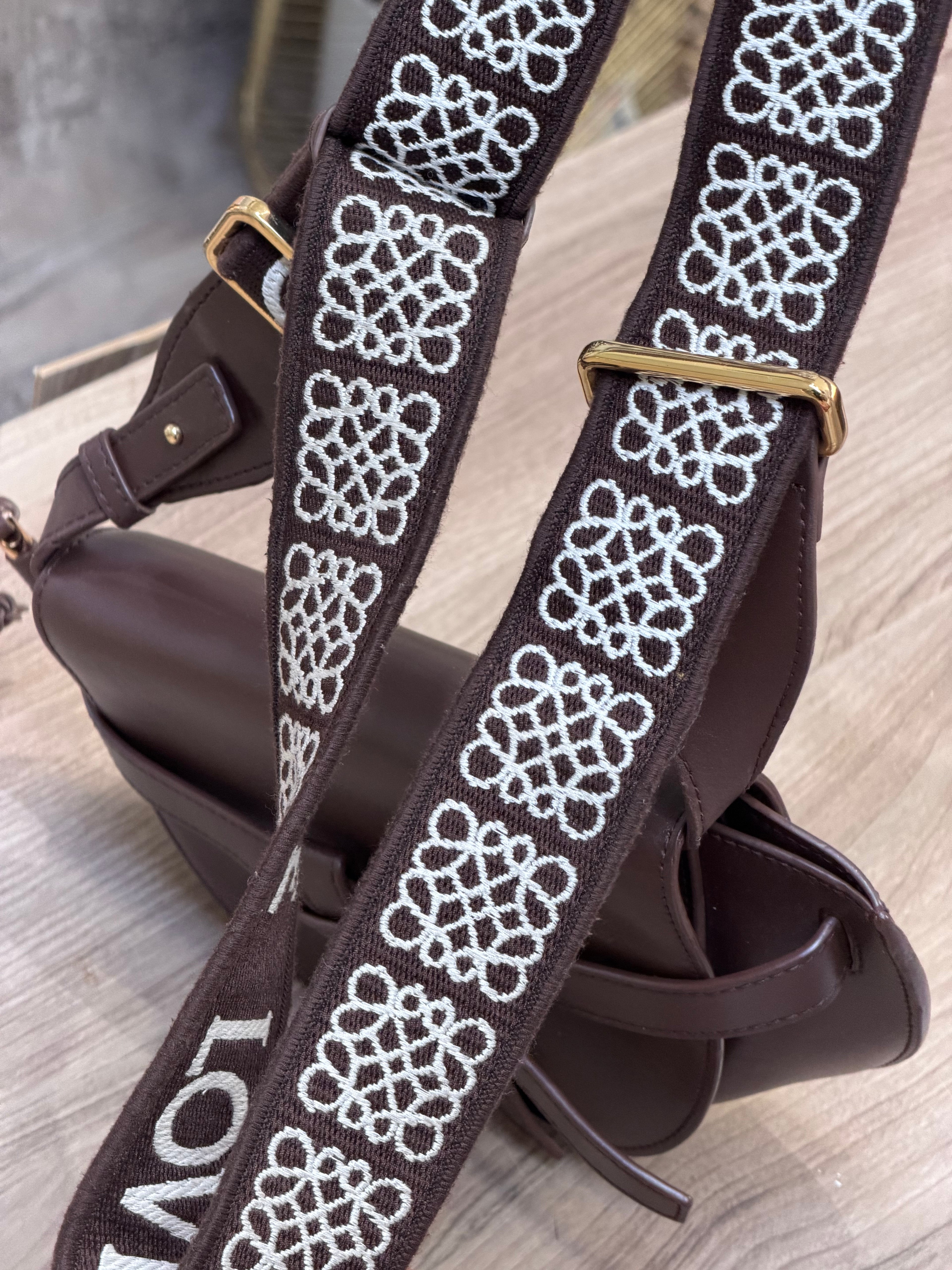 Loewe Gate Dual Mini Bag – Dark Brown