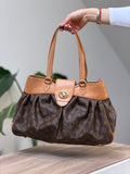 Louis Vuitton Monogram Canvas Pleated Shoulder Bag