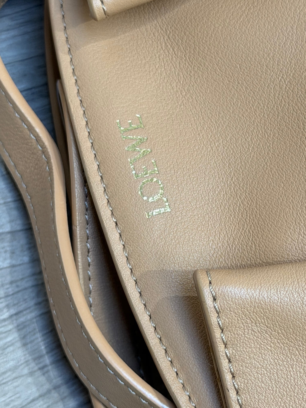 Loewe Tan Leather Chain Shoulder Bag