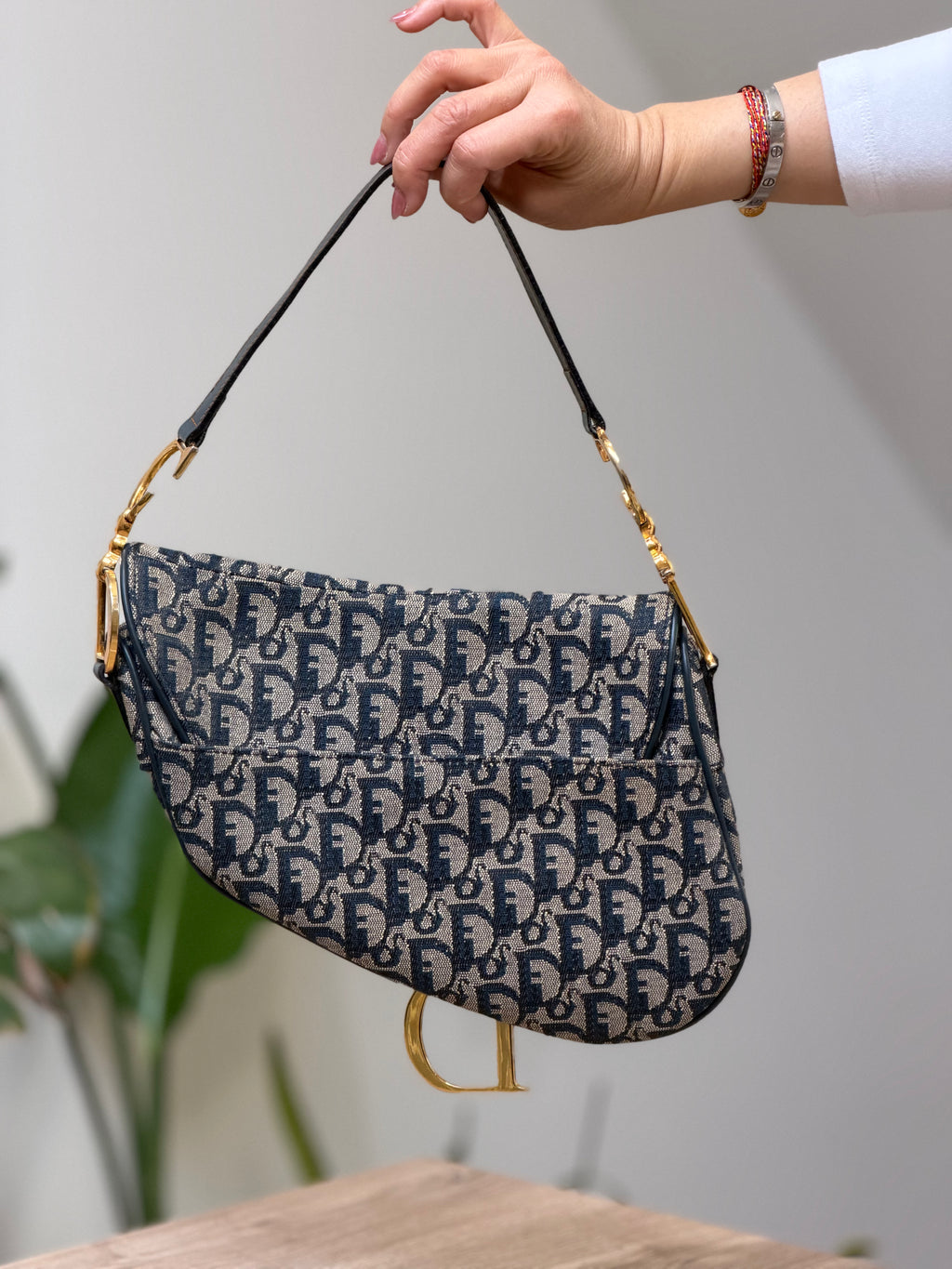 Dior Saddle Oblique Monogram Shoulder Bag