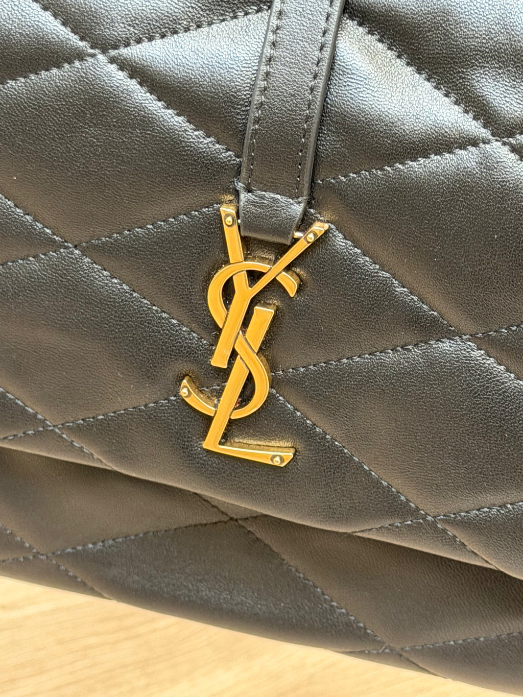 Saint Laurent Black Quilted Leather Shoulder Bag