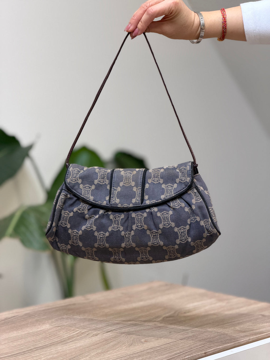 Celine Macadam Monogram Shoulder Bag