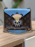 Louis Vuitton Limited Edition Monogram Shoulder Bag – Blue