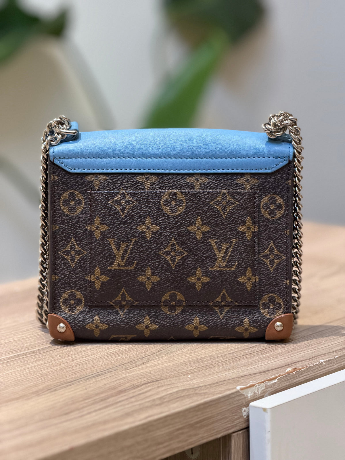 Louis Vuitton Limited Edition Monogram Shoulder Bag – Blue