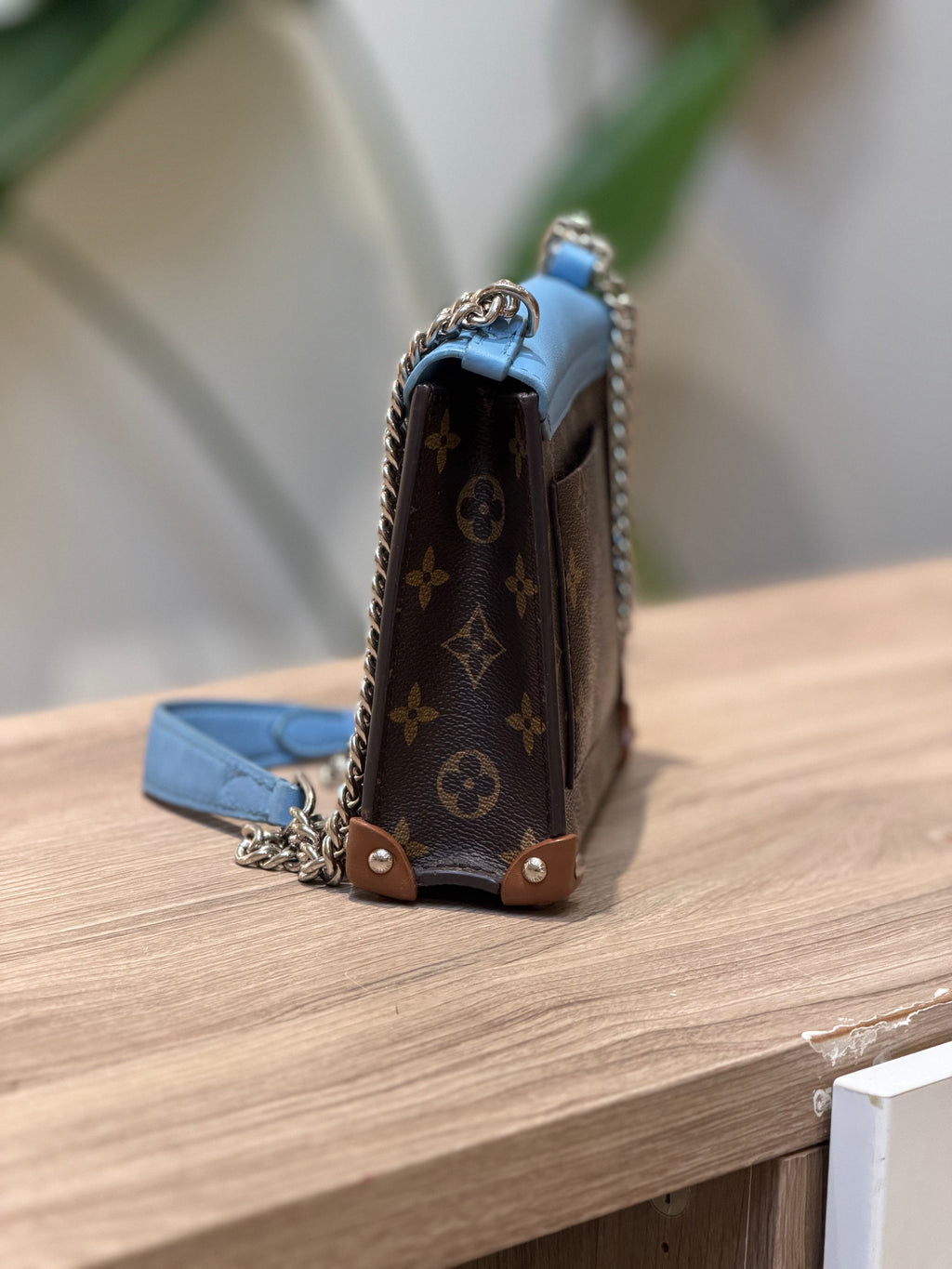 Louis Vuitton Limited Edition Monogram Shoulder Bag – Blue
