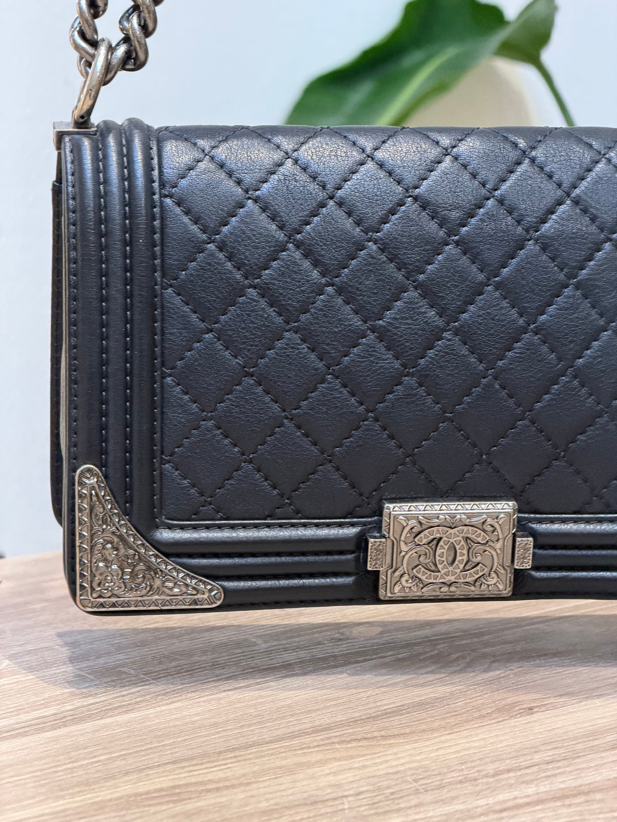 Chanel Black Quilted Chain Shoulder Bag