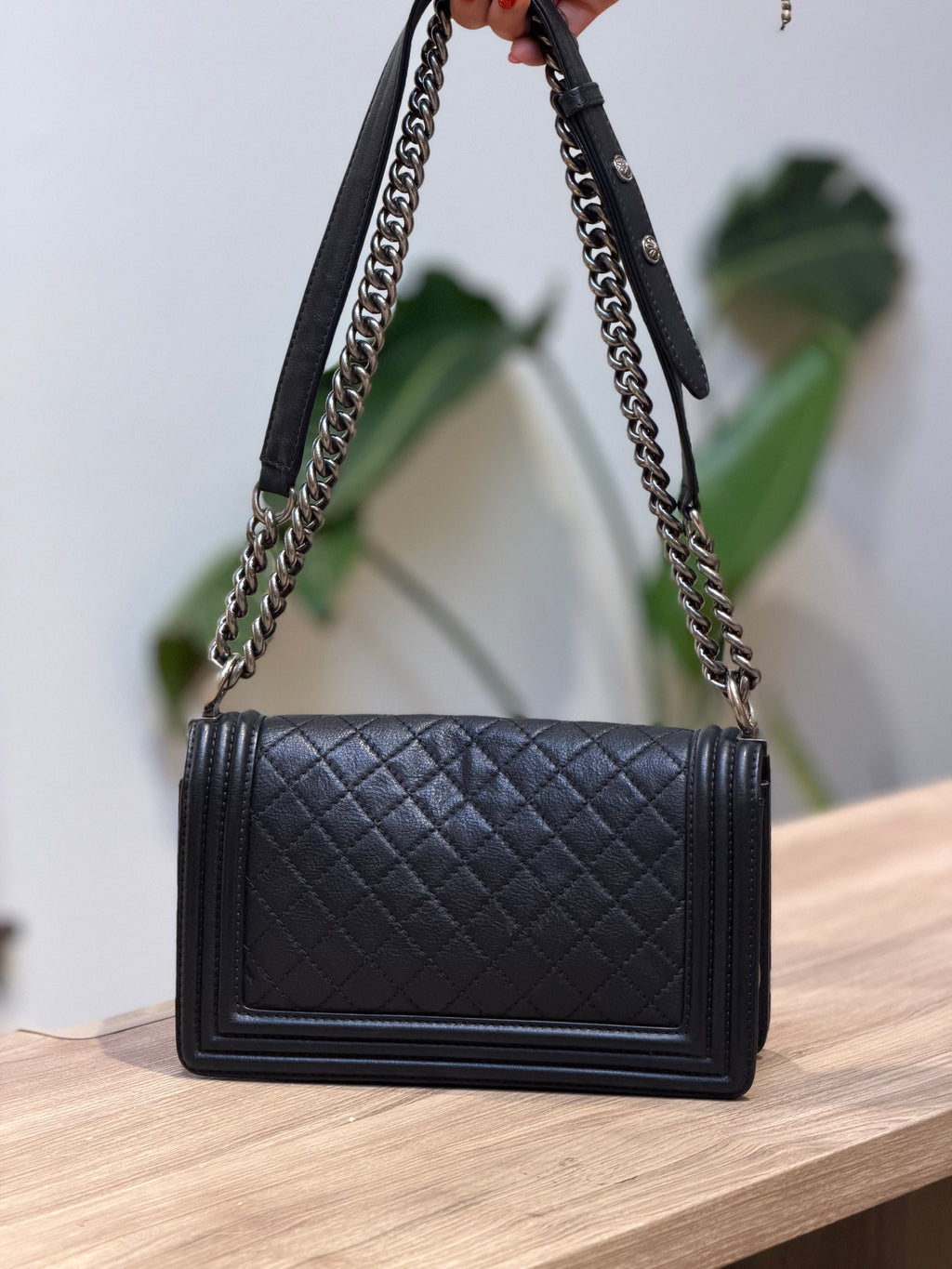Chanel Black Quilted Chain Shoulder Bag