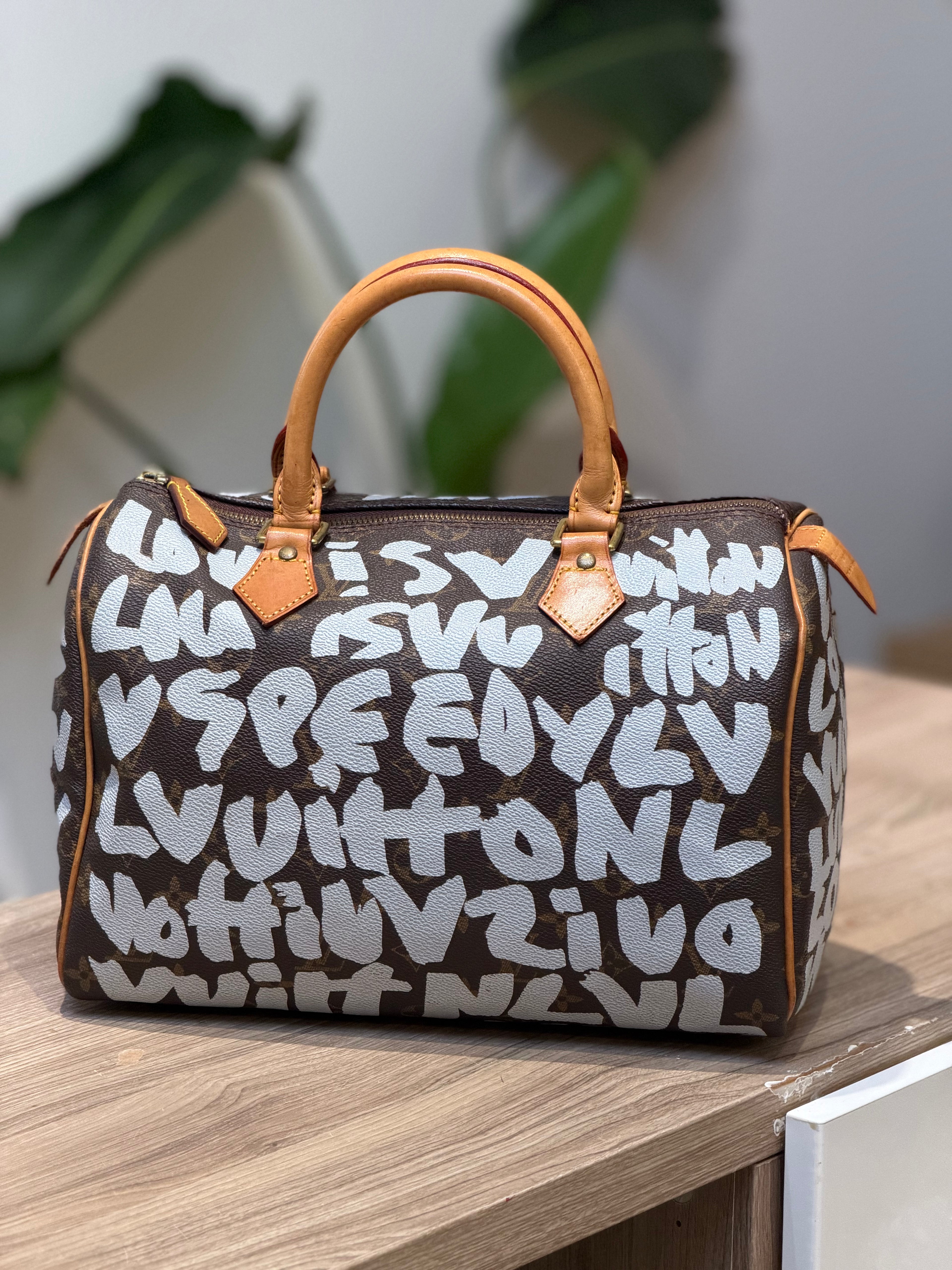 Louis Vuitton Monogram Graffiti Top Handle Bag